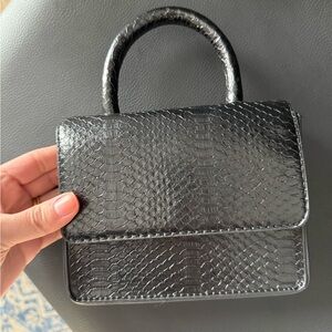 Faux Crocodile handle bag
